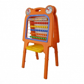 Доска для рисования двусторонняя со счетами и часами (Pilsan, 3406plsn)